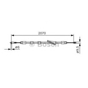 Comprar Cable de freno de mano de BOSCH 1 987 477 921 a bajo precio de 20,73&nbsp;&euro;