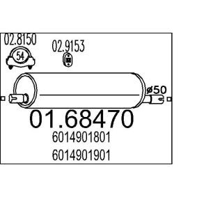 MTS 01.68470 Marmitta MERCEDES-BENZ