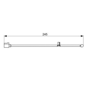 Warnkontakt, Bremsbelagverschleiß von BOSCH günstig für 21,53&nbsp;&euro;