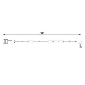 Warnkontakt, Bremsbelagverschleiß von BOSCH günstig für 22,38&nbsp;&euro;