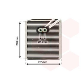 VAN WEZEL 8300V294 Klimaverdampfer KIA SPORTAGE (SL)