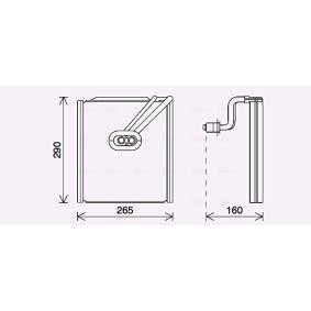 AVA COOLING SYSTEMS KAV294 Klimaverdampfer KIA SPORTAGE (SL)