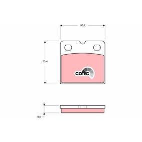 TRW GDB1641 Håndbremseklodser ASTON MARTIN
