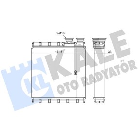 Wärmetauscher 370630 SEAT ARONA von KALE OTO RADYATOR