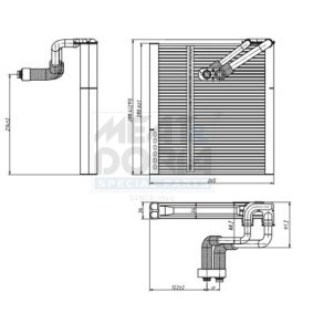 MEAT & DORIA 997113 Klimaverdampfer KIA SPORTAGE (SL)