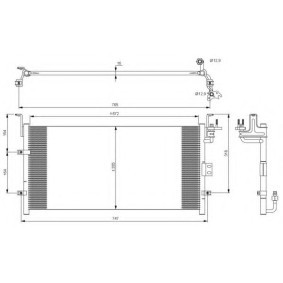 Klimakondensator des Herstellers NRF - Originalware Artikelnummer: 35689