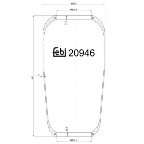 Luftfederbalg von FEBI BILSTEIN 20946