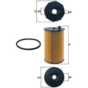 Comprar Filtro de aceite de KNECHT OX 205/2D a bajo precio de 15,92&nbsp;&euro;