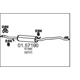 FORD Mittelschalldämpfer MTS 01.57190