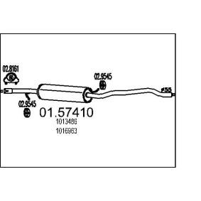 FORD Mittelschalldämpfer MTS 01.57410