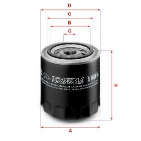 Comprar Filtro de aceite de SOFIMA S 1600 R a bajo precio de 9,01&nbsp;&euro;