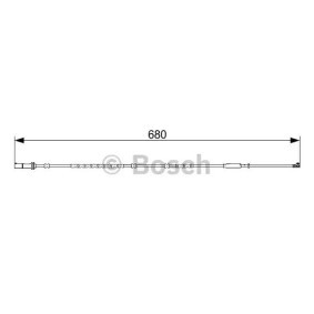 Warnkontakt, Bremsbelagverschleiß von BOSCH günstig für 15,81&nbsp;&euro;
