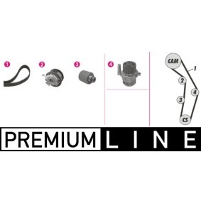 Compre Bomba de água + kit de correia dentada da MAHLE CPK 25 000P a um preço baixo por 255,44&nbsp;&euro;