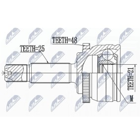 NTY NPZ-HY-556 Junta homocinética HYUNDAI i20