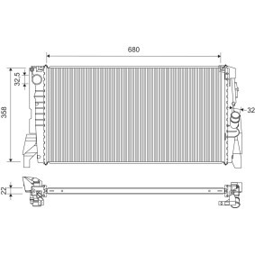 Kühler, Motorkühlung 701448 für MINI