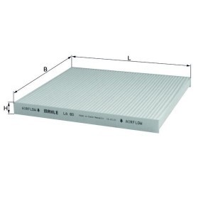 Comprar Filtro de habitáculo de KNECHT LA 60 a bajo precio de 20,00&nbsp;&euro;