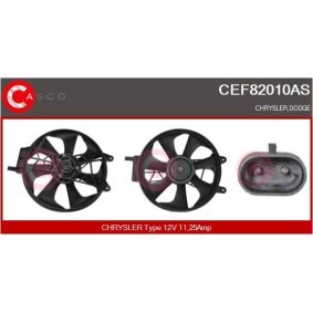 CASCO CEF82010AS Moteur électrique, ventilateur pour radiateurs DODGE