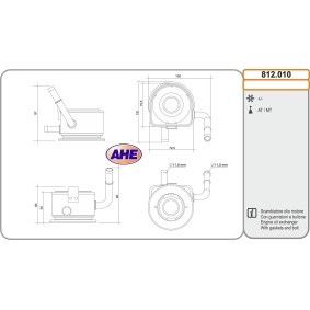 Kjøp Oljekjøler, motorolje av AHE 812.010 til den lave prisen 1145,13&nbsp;kr