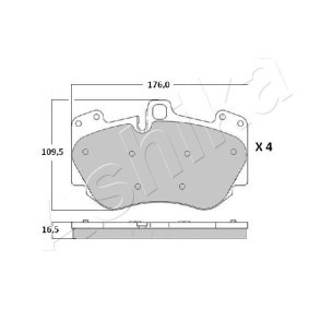 Achetez des Plaquettes de frein ASHIKA 50-00-0919 à prix pour 39,20&nbsp;&euro;