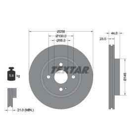 Comprar Disco de freno de TEXTAR 92166805 a bajo precio de 57,75&nbsp;&euro;