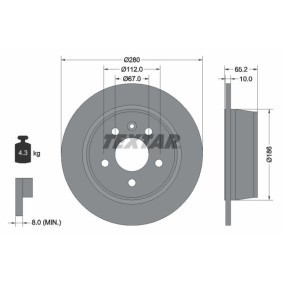 Comprar Disco de freno de TEXTAR 92170000 a bajo precio de 58,51&nbsp;&euro;