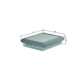 MAHLE LX 591 Filtro de aire CHRYSLER SEBRING Coupé (FJ)