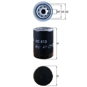Comprar Filtro de aceite de KNECHT OC 613 a bajo precio de 15,42&nbsp;&euro;
