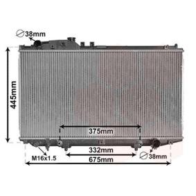VAN WEZEL 53002337 Radiador LEXUS SC Cabrio (UZZ40_)