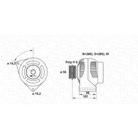 Lichtmaschine von MAGNETI MARELLI 943354022010