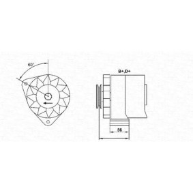 Lichtmaschine von MAGNETI MARELLI 943356236010