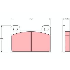 Bremsbeläge von TRW GDB939