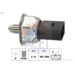 Acquista Sensore, Pressione carburante da FACET 25.0055 a buon mercato per soli 53,33&nbsp;&euro;