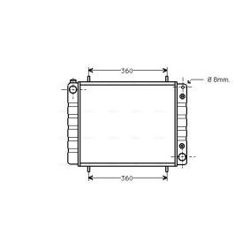 Kühler, Motorkühlung von AVA COOLING SYSTEMS AUA2084