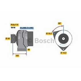 Lichtmaschine von BOSCH 0 123 510 057