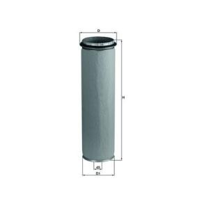 MAHLE LXS 43/1 Sekundärluftfilter DAF