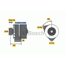 Lichtmaschine von BOSCH 0 120 469 927