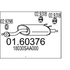 MTS 01.60376 Marmitta HONDA