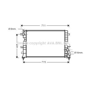 Kühler, Motorkühlung von PRASCO AU2165