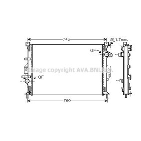 Kühler, Motorkühlung von PRASCO FDA2422