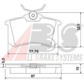 Bremsbeläge von A.B.S. 36623 OE