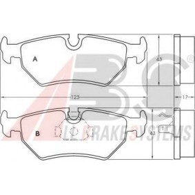 Bremsbeläge von A.B.S. 36900 OE
