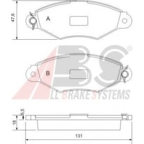 Bremsbeläge von A.B.S. 37040 OE