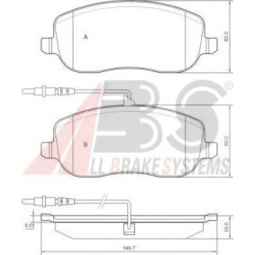 Bremsbeläge von A.B.S. 37329 OE