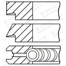 GOETZE ENGINE 08-438300-00 Segmentos do motor CHRYSLER