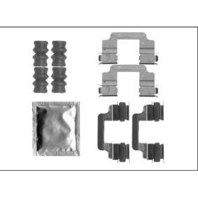 Zubehörsatz, Scheibenbremsbelag von HELLA 8DZ 355 205-621