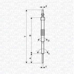 Glühkerze 062900129304 SUBARU OUTBACK von MAGNETI MARELLI