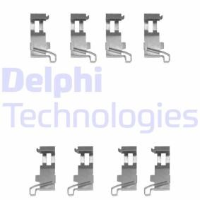 DELPHI LX0361 Zubehörsatz, Scheibenbremsbelag DAIHATSU MOVE (L6, L9)