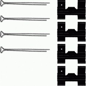 Zubehörsatz, Scheibenbremsbelag von HELLA 8DZ 355 206-511