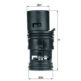 Ölkühler-Thermostat von MAHLE TO 7 80