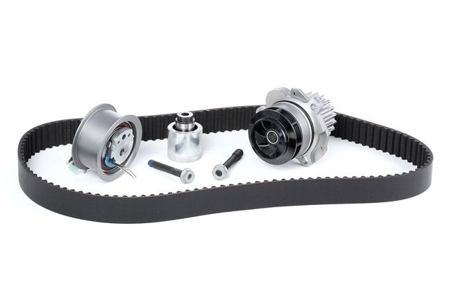 8EC, B7 - 1.9 TDI KIT DISTRIBUZIONE INA+POMPA ACQUA+CINGHIA SERVIZI AUDI A4